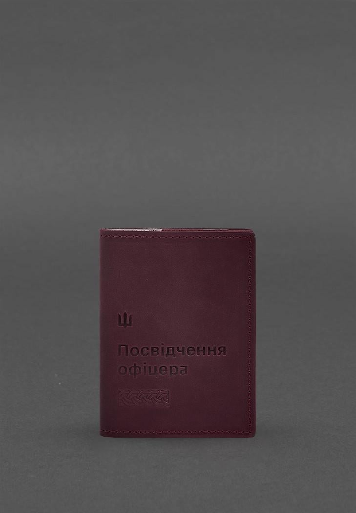 Обложка кожаная для удостоверения офицера 9.2 Crazy Horse Бордовый (A-028361) Обложка кожаная для удостоверения офицера 9.2 Crazy Horse Бордовый (A-028361)