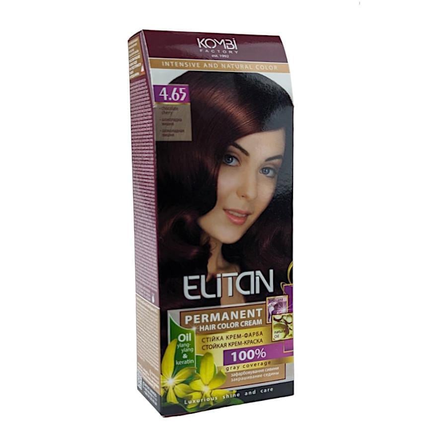 Крем-краска для волос стойкая ELITAN intensive and natural color 4-65 Шоколадная вишня (2185081471)