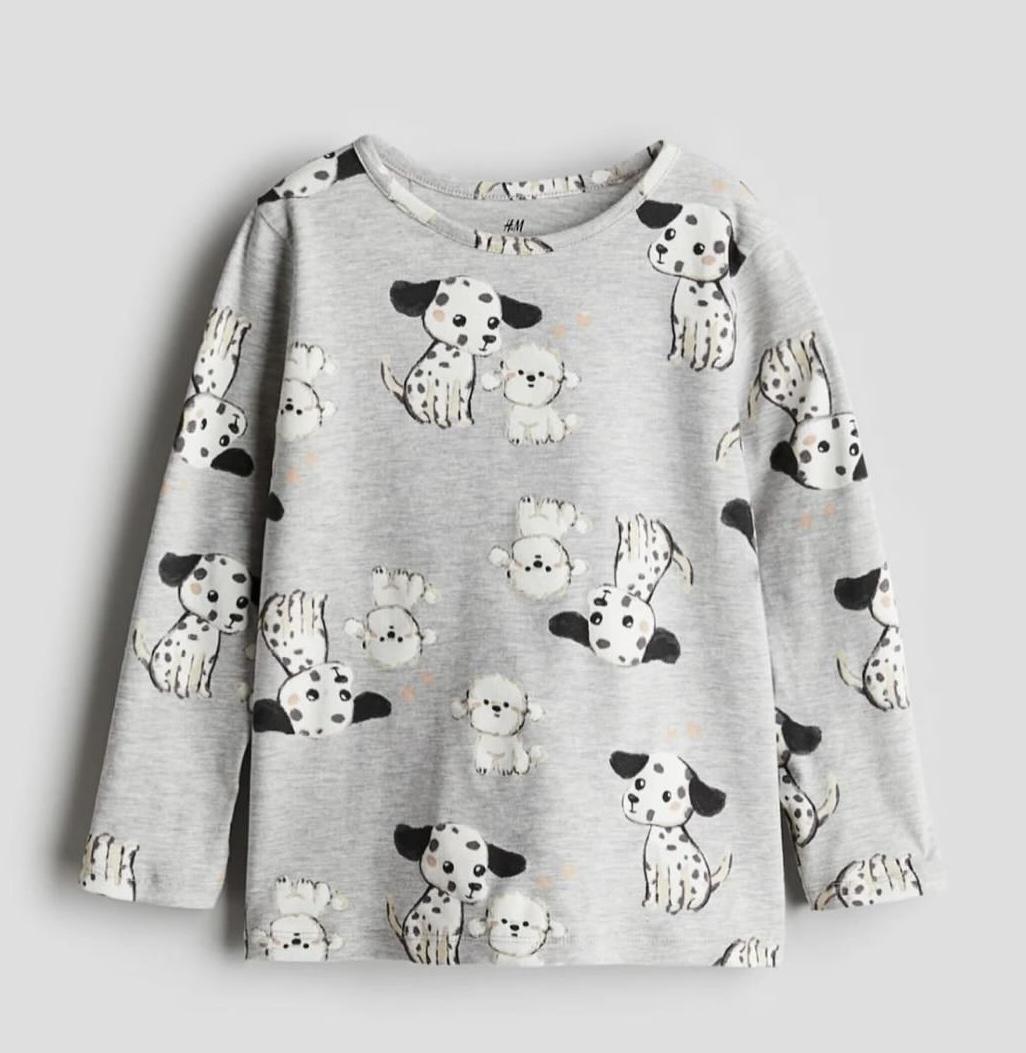 Лонгслив для девочки H&M 98-104 см Серый (2830)