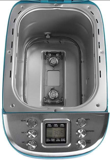 Хлібопічка VIMAR VBM 729 1500 г 850 Вт 15 програм Бірюзовий (27675321) - фото 9 Хлібопічка VIMAR VBM 729 1500 г 850 Вт 15 програм Бірюзовий (27675321) - фото 9