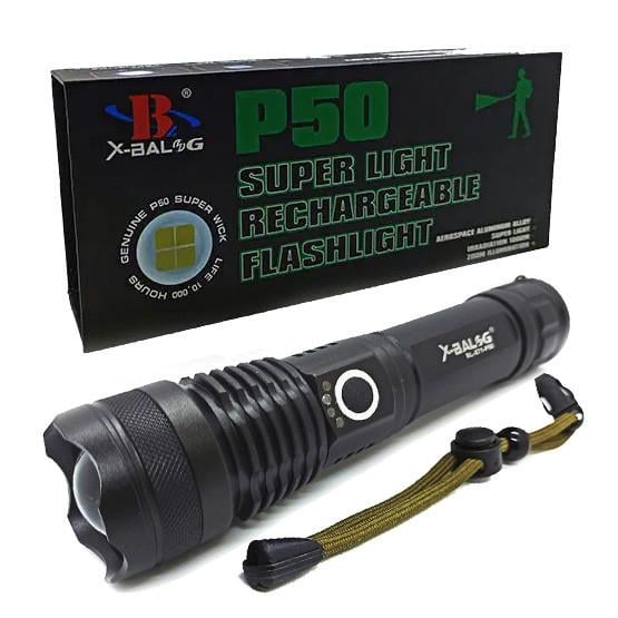 Фонарь ручной X-Balog BL-X71-P50 USB Type-С Li-Ion 18650 (1652527873)