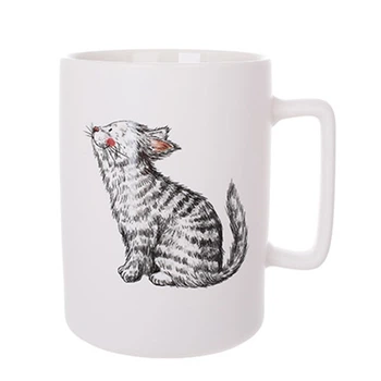 Набор кружек фарфоровых Pets Серий кот 450 мл 4 шт. (311-121-4)