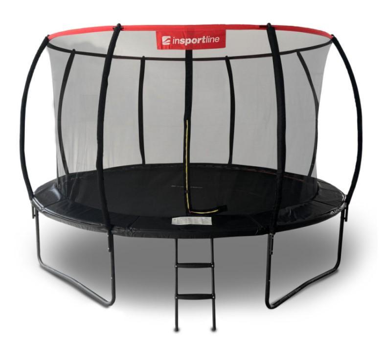 Батут с внутренней сеткой inSPORTline Flea PRO 430 см Черный (23881)