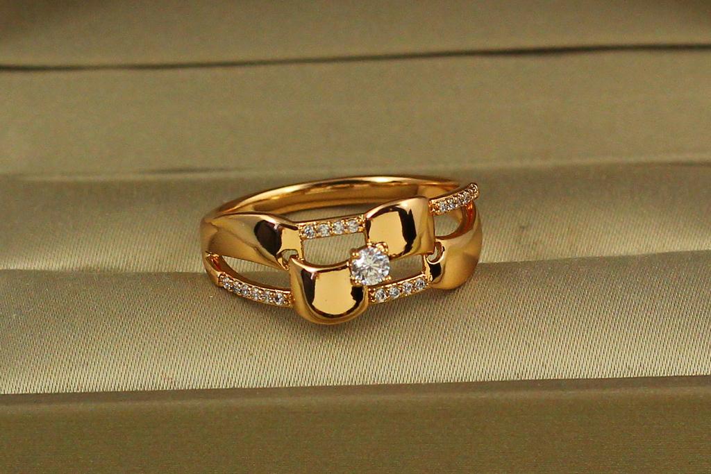 Кольцо Xuping Jewelry предломление р. 20 Золотистый (27632211)