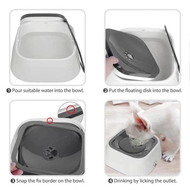 Миска для собак и кошек M-Pets Dog Bowl с защитой от проливания - фото 6