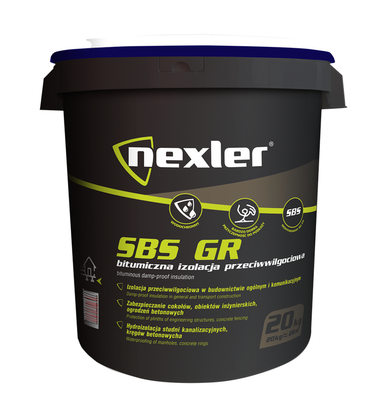Мастика битумно-каучуковая NEXLER GR 20 кг (19241002) Мастика битумно-каучуковая NEXLER GR 20 кг (19241002)