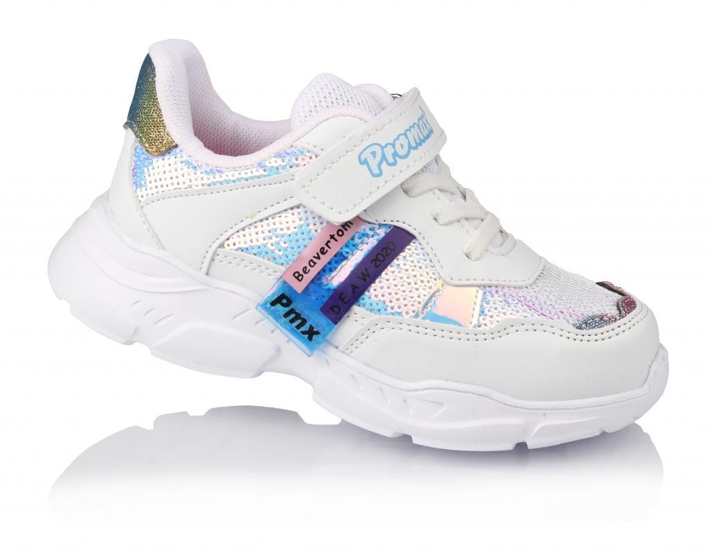 Кроссовки для девочек в сетку р. 28 Белый (1581)