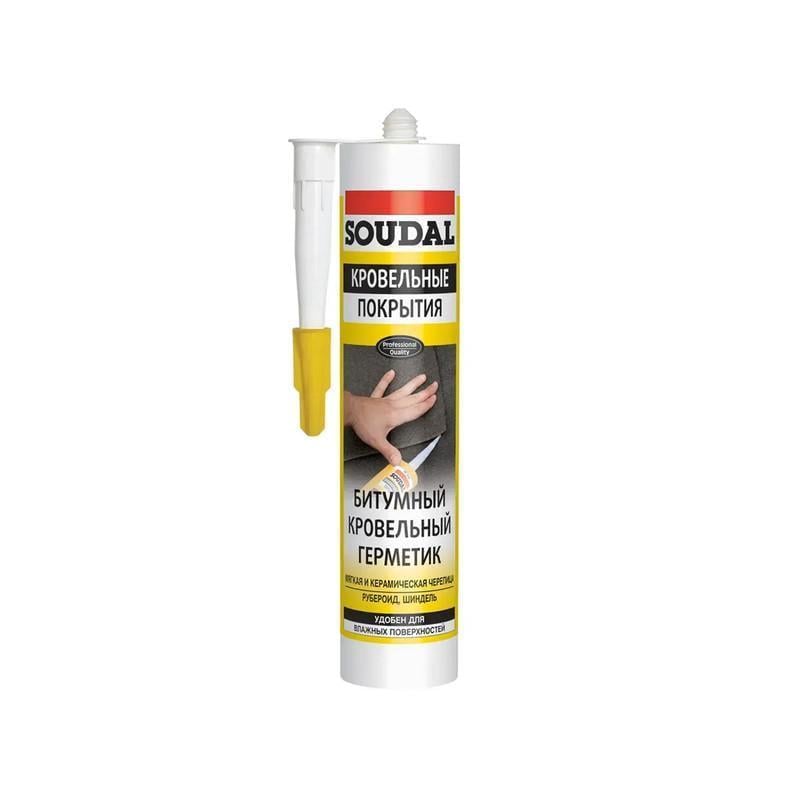 Герметик покрівельний Soudal SOUDAFALT бітумний 280 мл Чорний (000020000000064101)