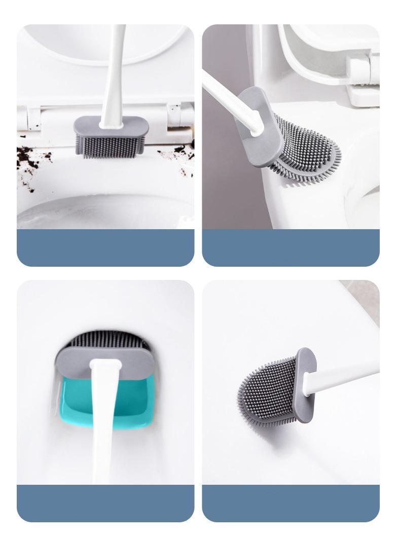 Йоржик для унітаза з підставкою 14912 9,5х40 см Білий (4998071) - фото 4