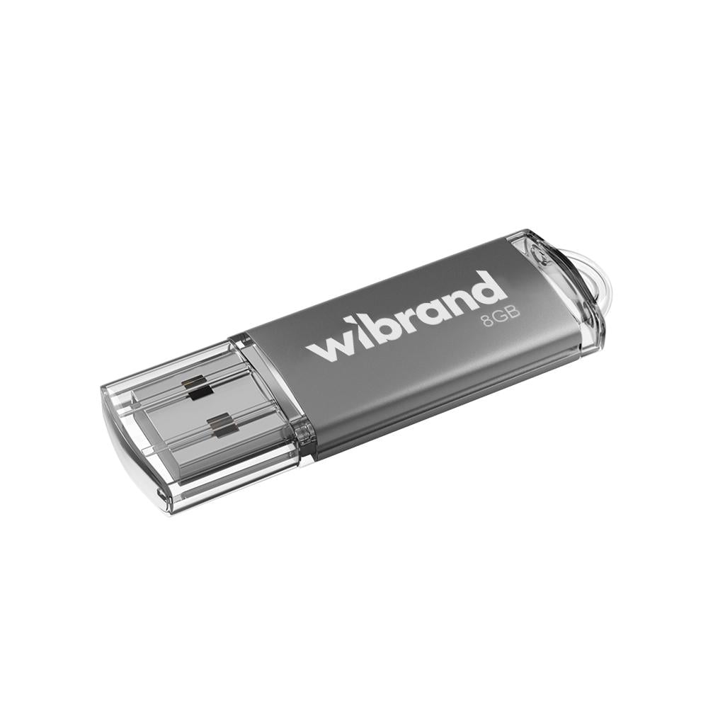 Флеш-накопитель Flash Wibrand USB 2.0 Cougar 8 Гб Silver (33409077)