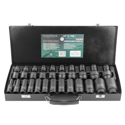 Набор ударных головок ROCKFORCE RF-4333-5MPB 33 предмета 1/2'' 6 граней (14022229)