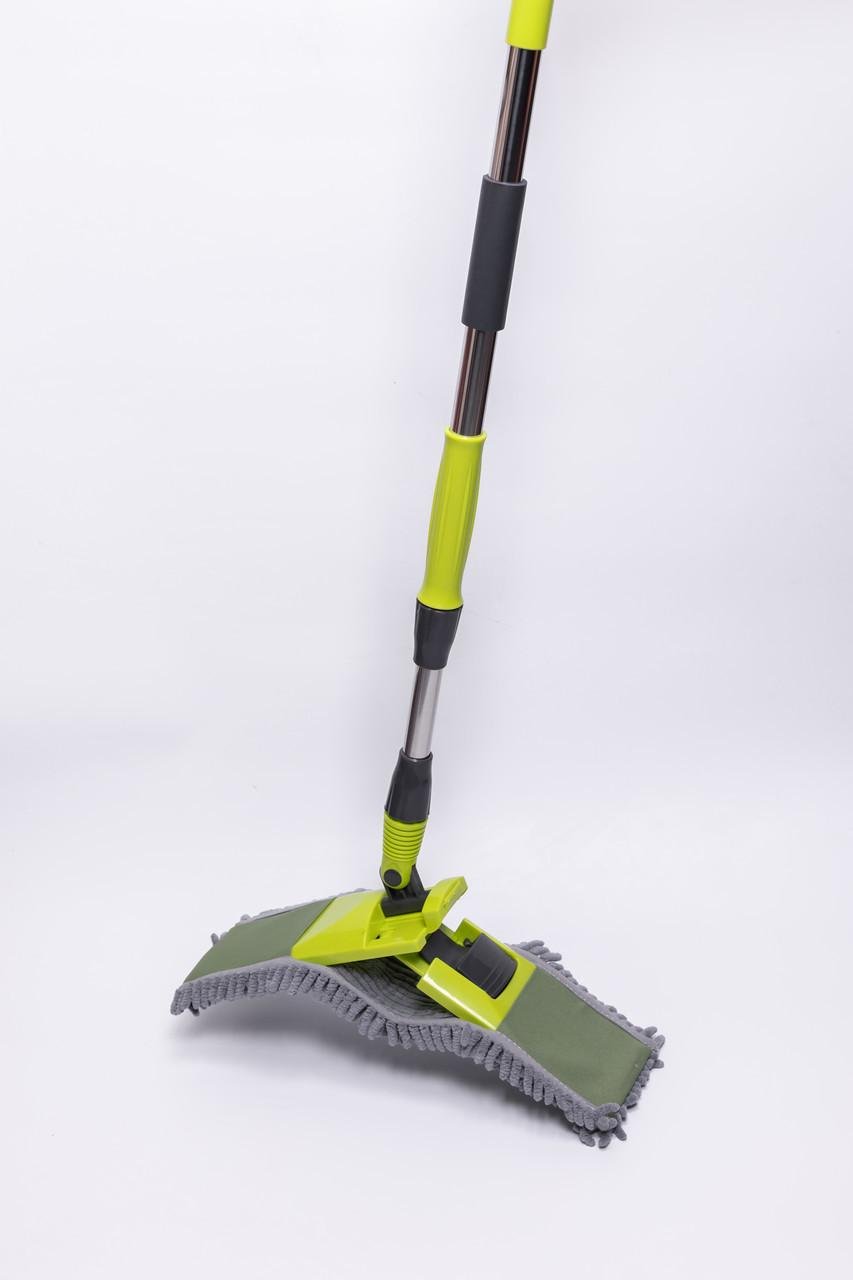 Швабра с телескопической ручкой и насадкой из микрофибры для мытья пола/плитки/ламината (A-035279) - фото 4 Швабра с телескопической ручкой и насадкой из микрофибры для мытья пола/плитки/ламината (A-035279) - фото 4