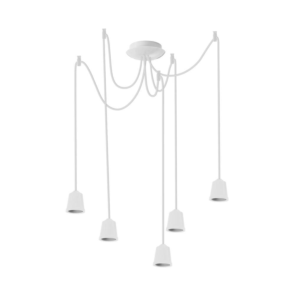 Підвісний світильник ERKA 525 стельовий 5xЕ27 2 м Білий (27551477)