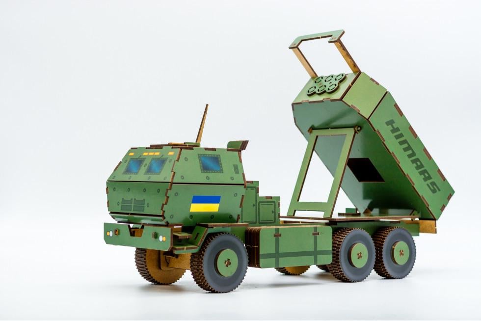 Пазл з дерева механічний PuzzleOK Himars 3D 152 деталі - фото 2 Пазл з дерева механічний PuzzleOK Himars 3D 152 деталі - фото 2
