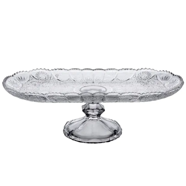 Фруктовниця блюдо для фруктів Lirmartur скляна 33,5х15х10,5 см на 4 секції Прозорий - фото 1 Фруктовниця блюдо для фруктів Lirmartur скляна 33,5х15х10,5 см на 4 секції Прозорий - фото 1