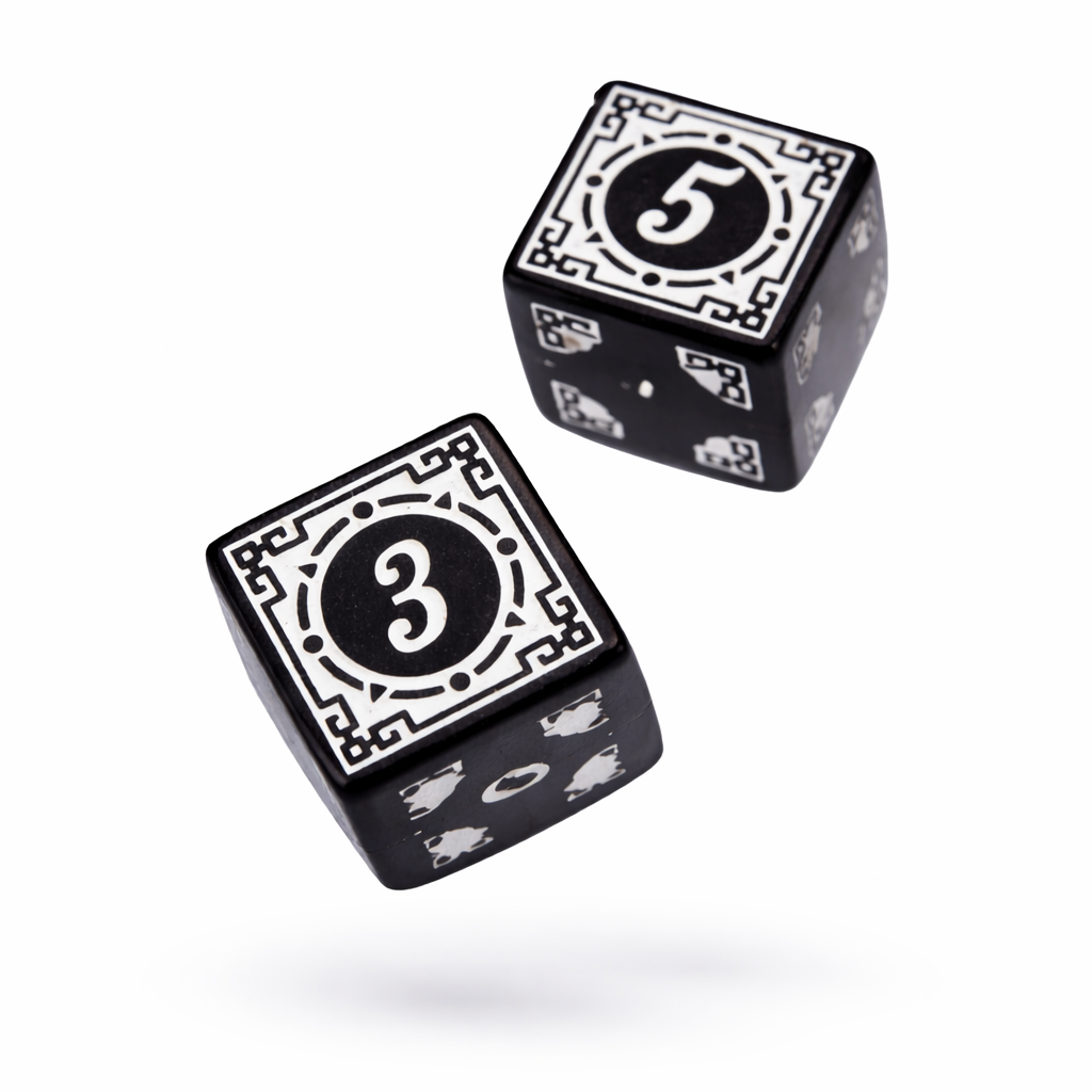 Гральні кубики для нард і настільних ігор 16 мм 2 шт. (2980818572)