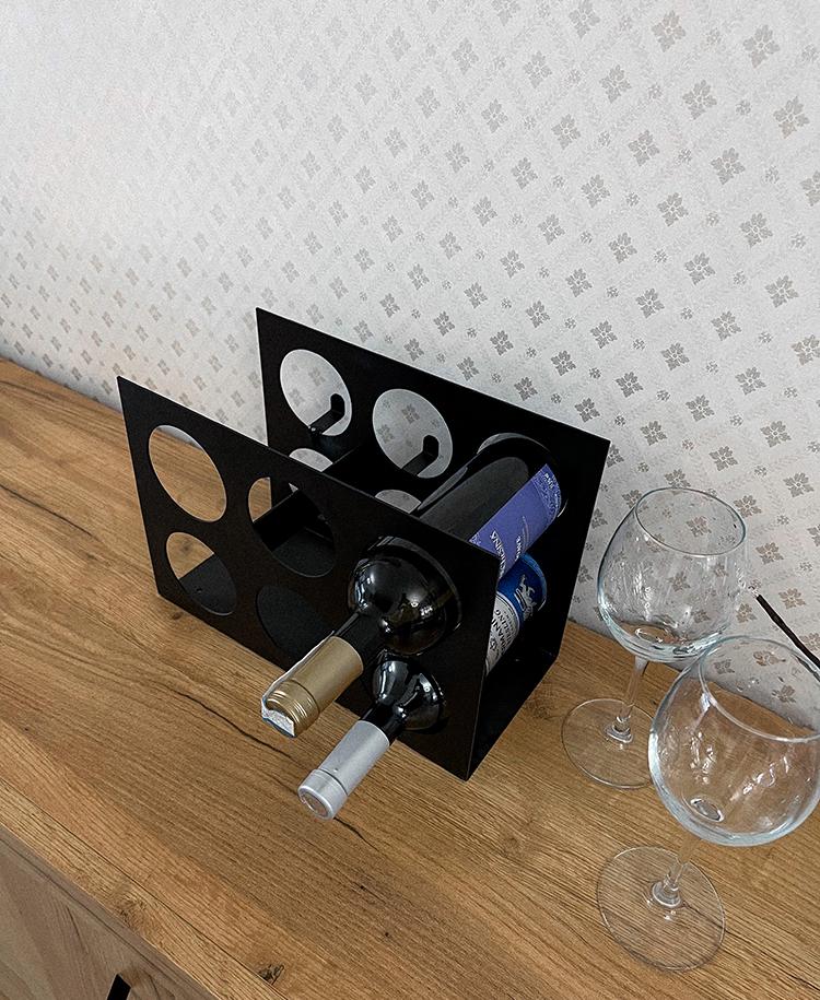 Подставка для вина NC Home Прямая на 6 бутылок (110233) - фото 2 Подставка для вина NC Home Прямая на 6 бутылок (110233) - фото 2