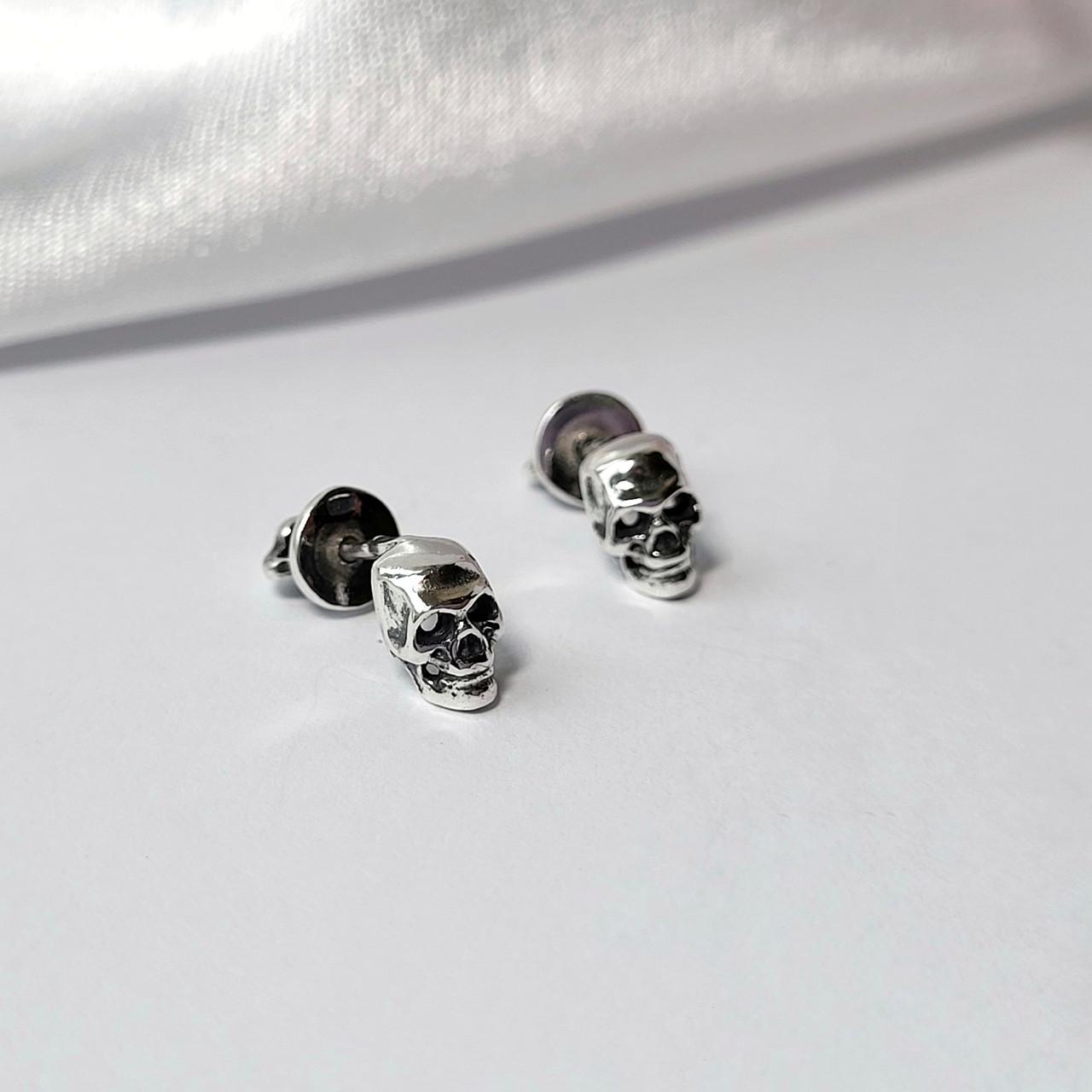 Серьги на закрутках без камней серебро 925 пробы 1,60 г (5478ч)
