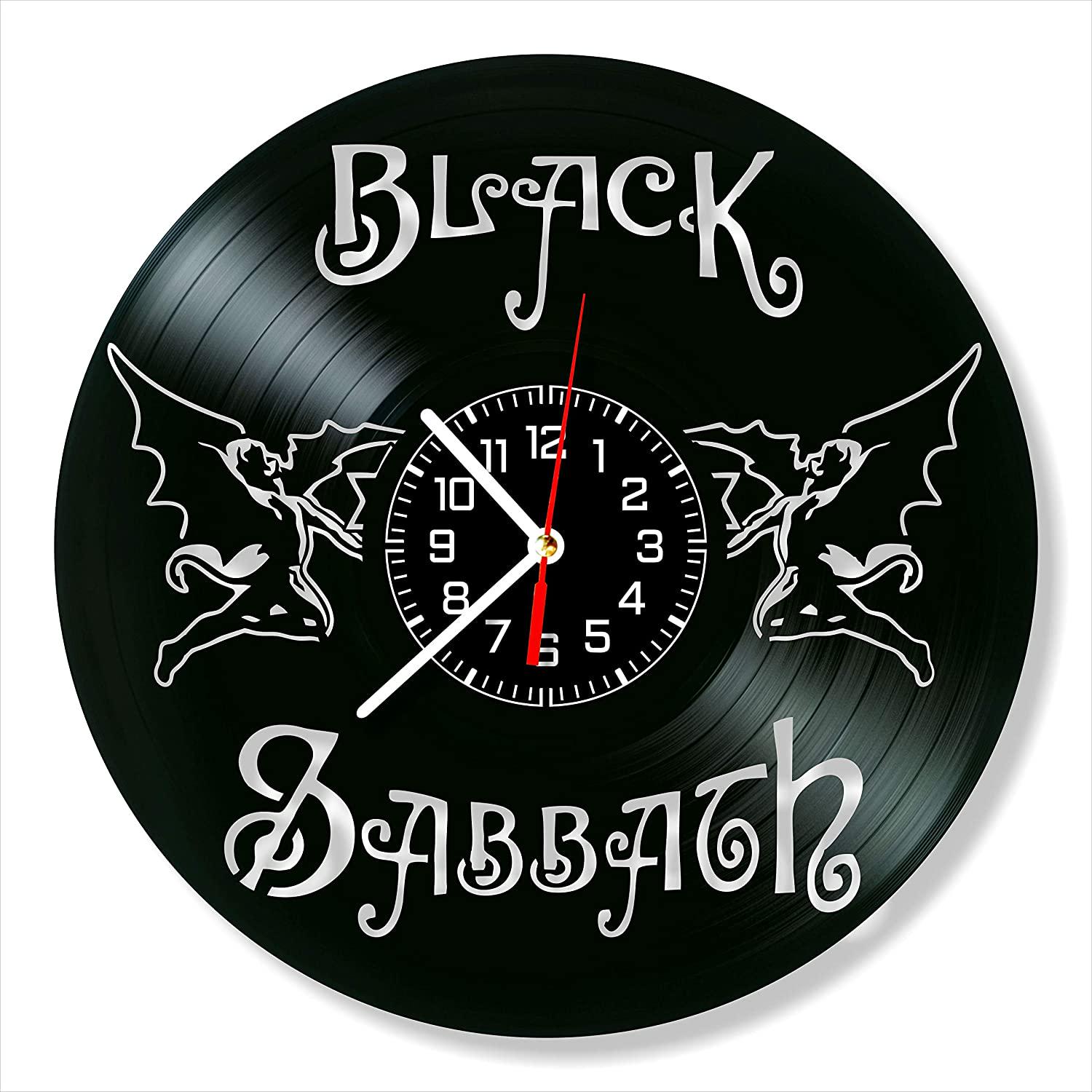 Часы настенные Black Sabbath 2076 из виниловой пластинки