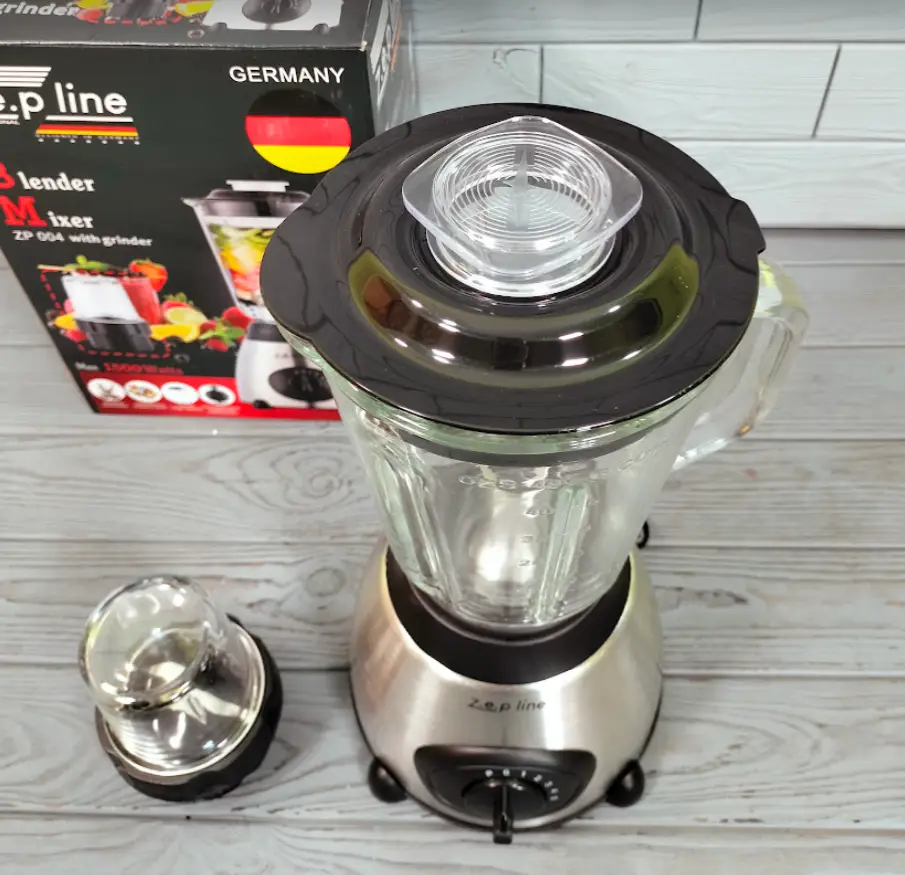 Блендер Zepline стаціонарний кухонний з кавомолкою 1,5 л 1500W (ZP-004) - фото 2