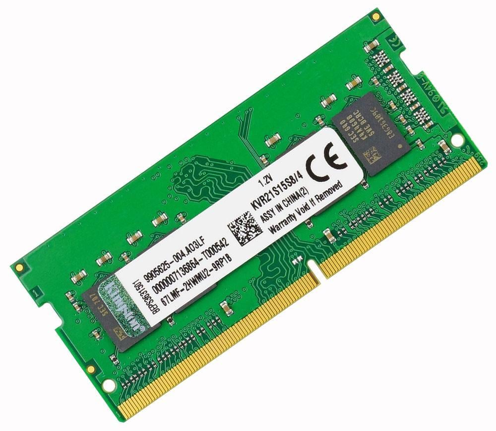 Оперативная память Kingston SODIMM DDR4 4GB 2133MHz, PC4-17000, CL15, 1.2V (KVR21S15S8/4)