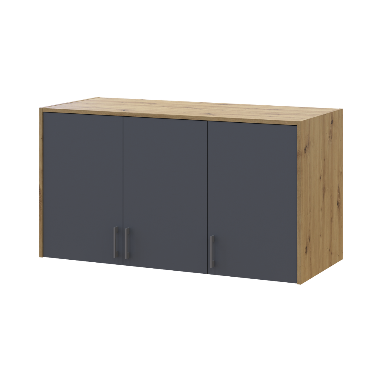 Антресоль висока Doros Ронді 3 ДСП 121х52х65 см Дуб Артізан/Графітовий (41516182)