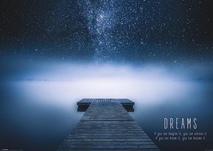 Постер плакат Мечты/Dreams 100x140 см