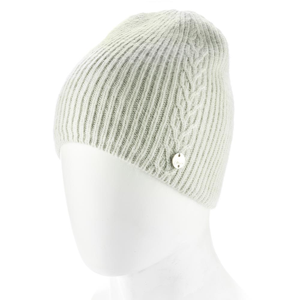 Шапка женская зимняя из ангоры Atrics WH903 с узором без отворота утепленная флисом Светло-серый - фото 1 Шапка женская зимняя из ангоры Atrics WH903 с узором без отворота утепленная флисом Светло-серый - фото 1