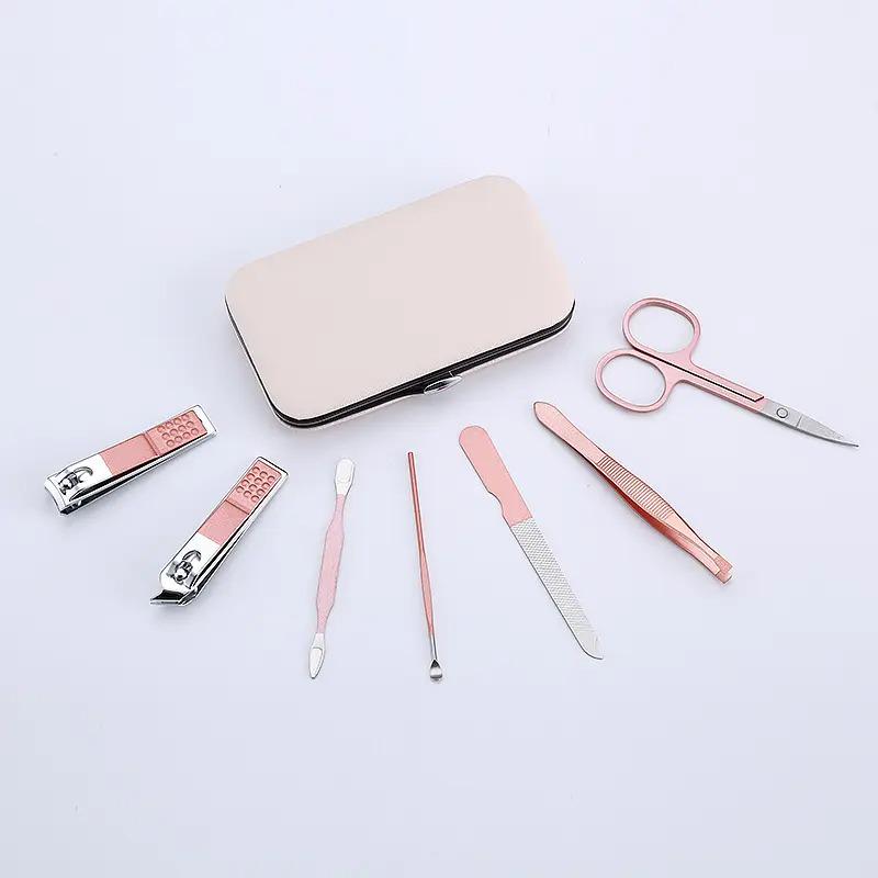 Набір інструментів для манікюру та педикюру 7 шт. Бежевий - фото 4 Набір інструментів для манікюру та педикюру 7 шт. Бежевий - фото 4