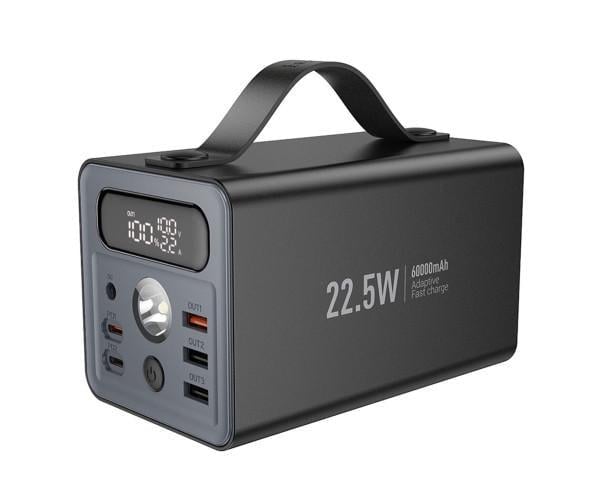 Внешний аккумулятор Hoco J138 Distant 22,5W/PD20W/DC12V 60000 mAh Black Внешний аккумулятор Hoco J138 Distant 22,5W/PD20W/DC12V 60000 mAh Black