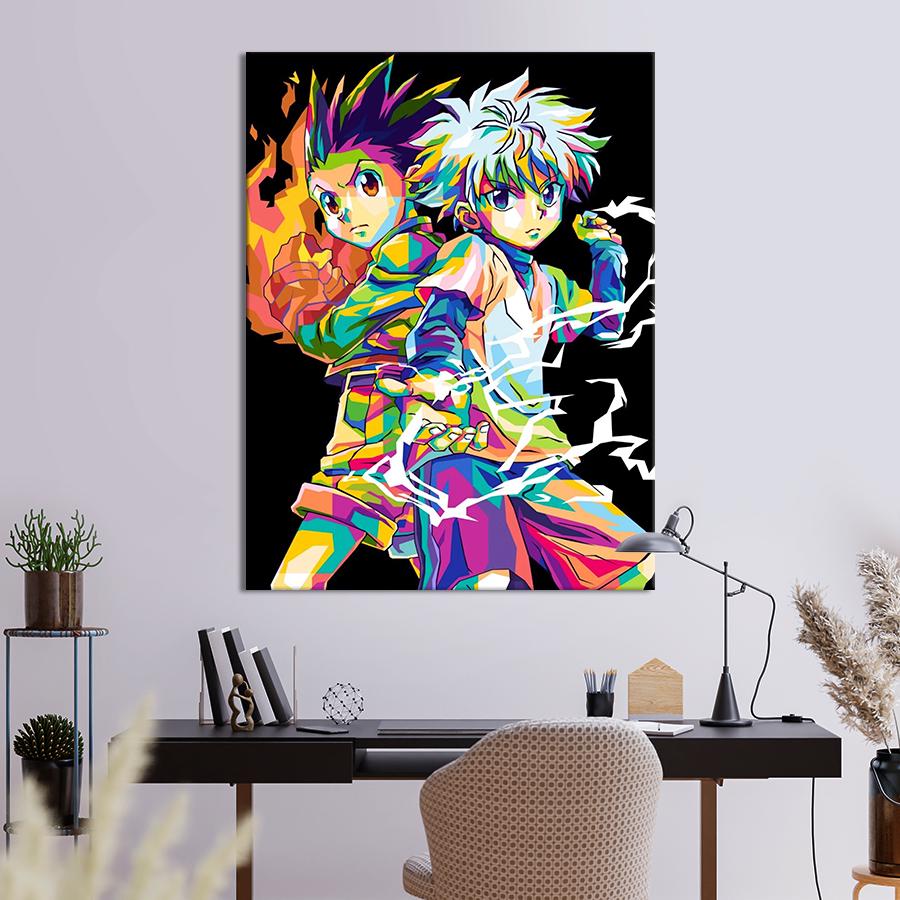 Настенний декор Яркие герои аниме Охотник х Охотник 80x60 см (YA-118)