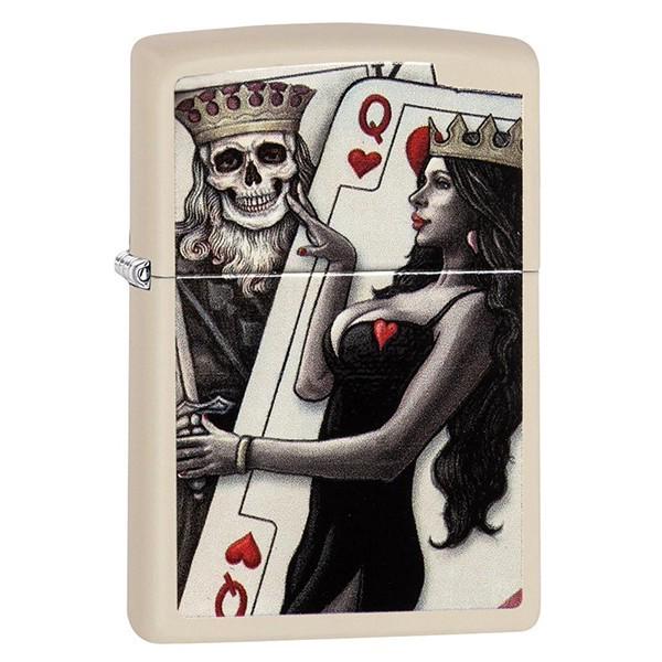 Зажигалка ZIPPO 216 Skull King Queen Beauty 29393
