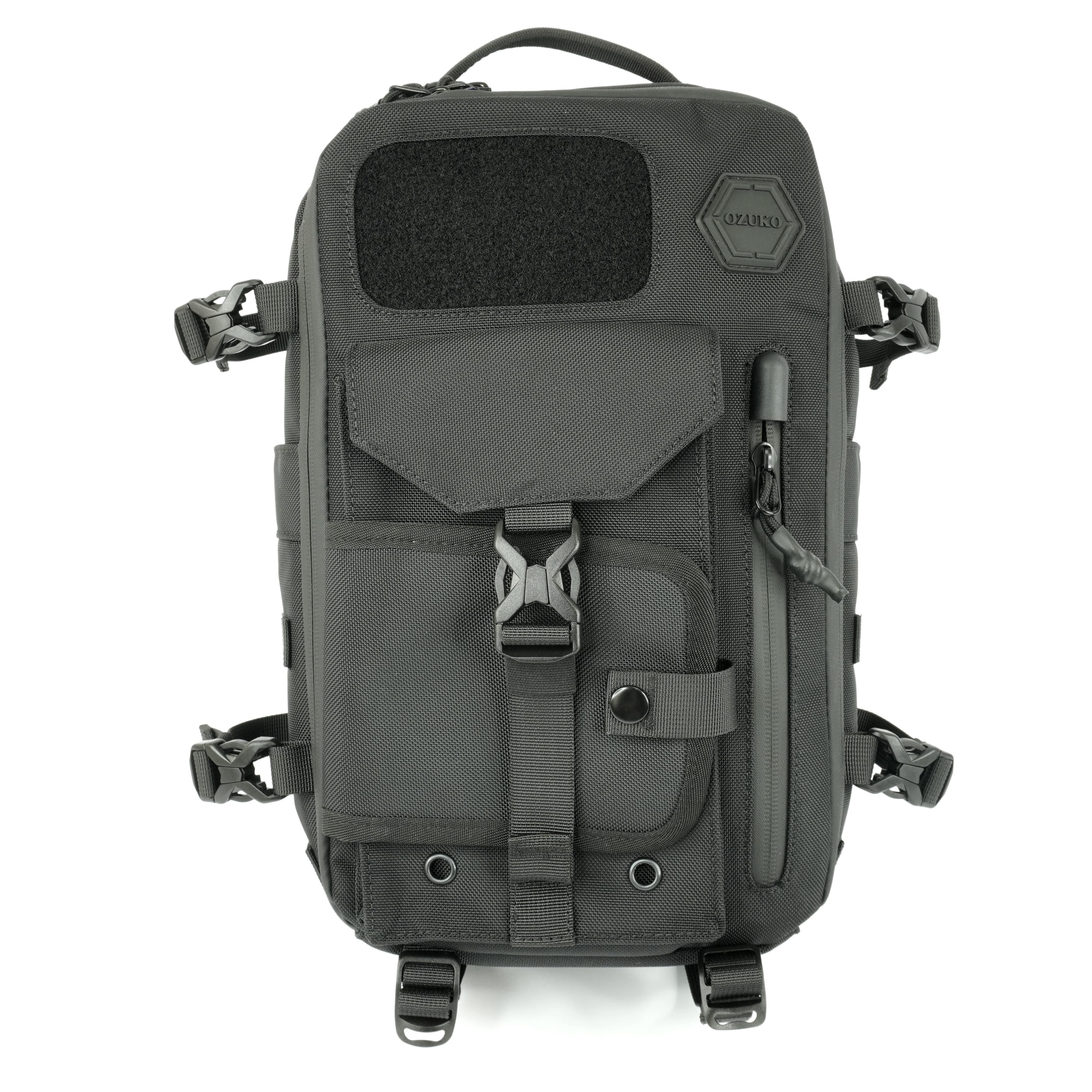 Сумка-рюкзак Ozuko многофункциональная нагрудная водонепроницаемая (011550) - фото 8