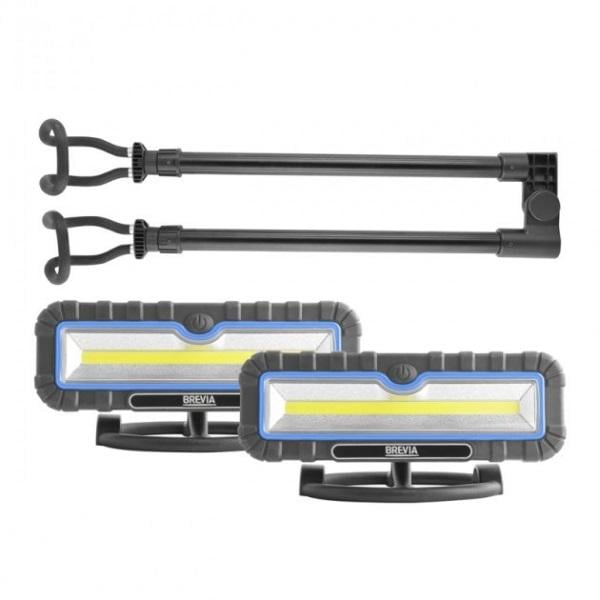 Лампа BreVia LED 2х10 W COB 2х1000 lm 2х4000 mAh Po Wer Bank type-C