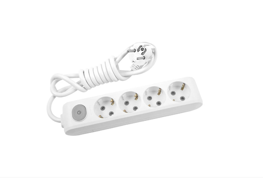 Удлинитель с заземлением Panasonic 4 гнезда 5 м с защитными штоками X-tendia Белый (НФ-00001877)