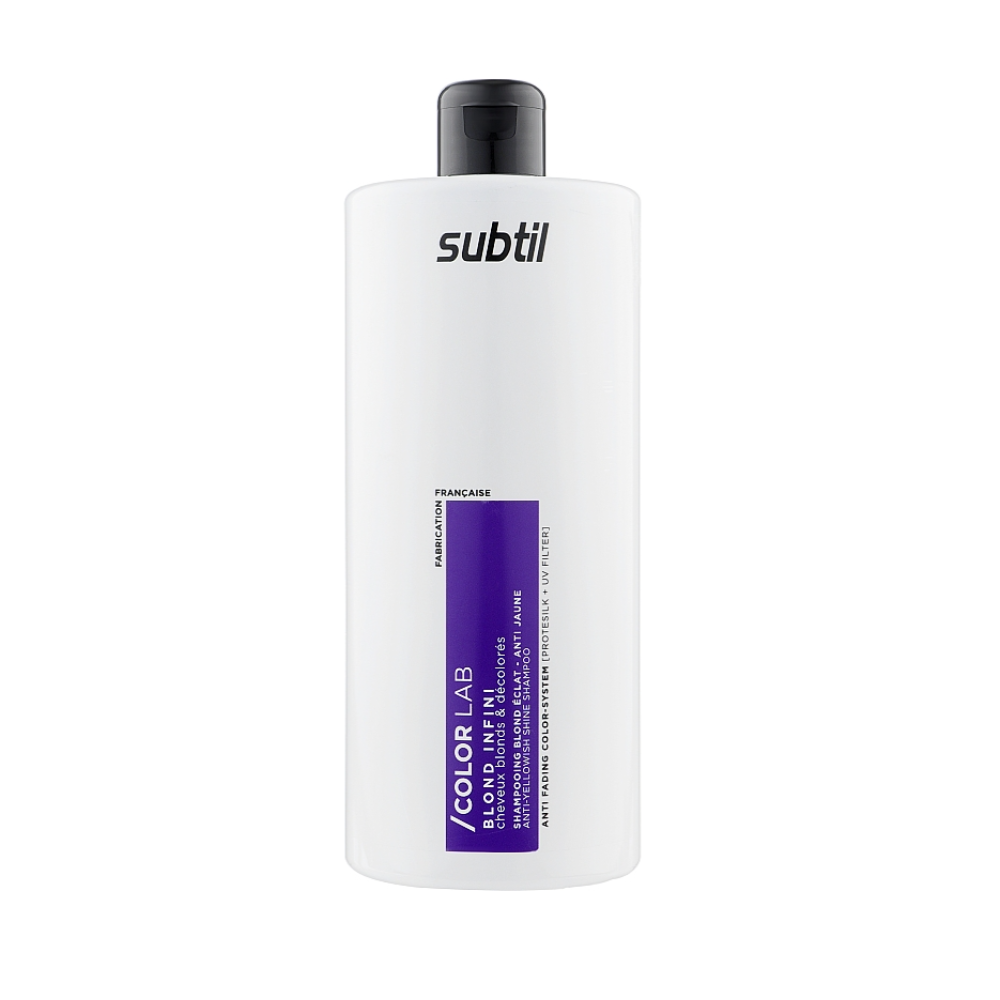 Шампунь для нейтралізації жовтизни Laboratoire Ducastel Subtil Color Lab Blond Infini Anti-Yellowish Shine Shampoo 1000 мл Шампунь для нейтралізації жовтизни Laboratoire Ducastel Subtil Color Lab Blond Infini Anti-Yellowish Shine Shampoo 1000 мл