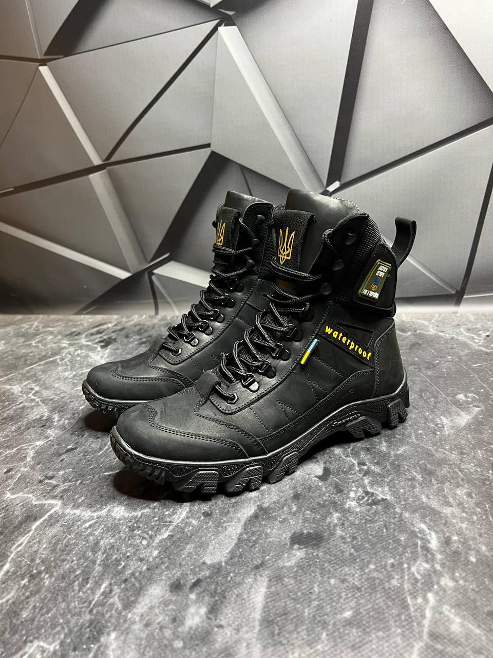 Берці зимові чоловічі з хутром р. 41 Чорний