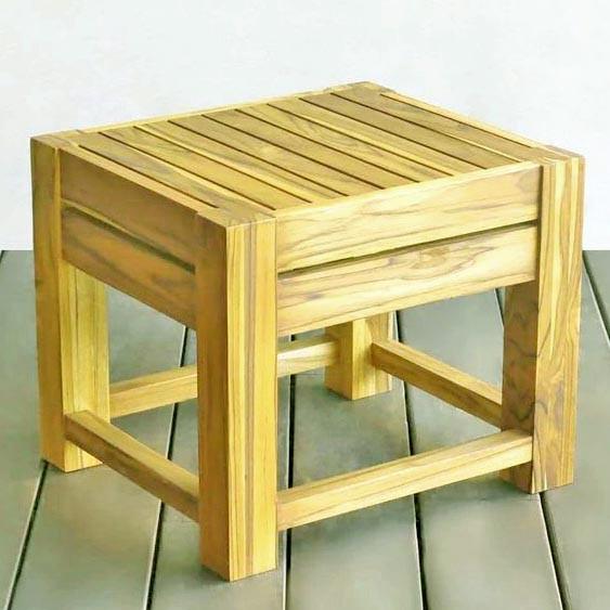 Табурет для ванной из дерева Стопли Карри (ТВН-000303)