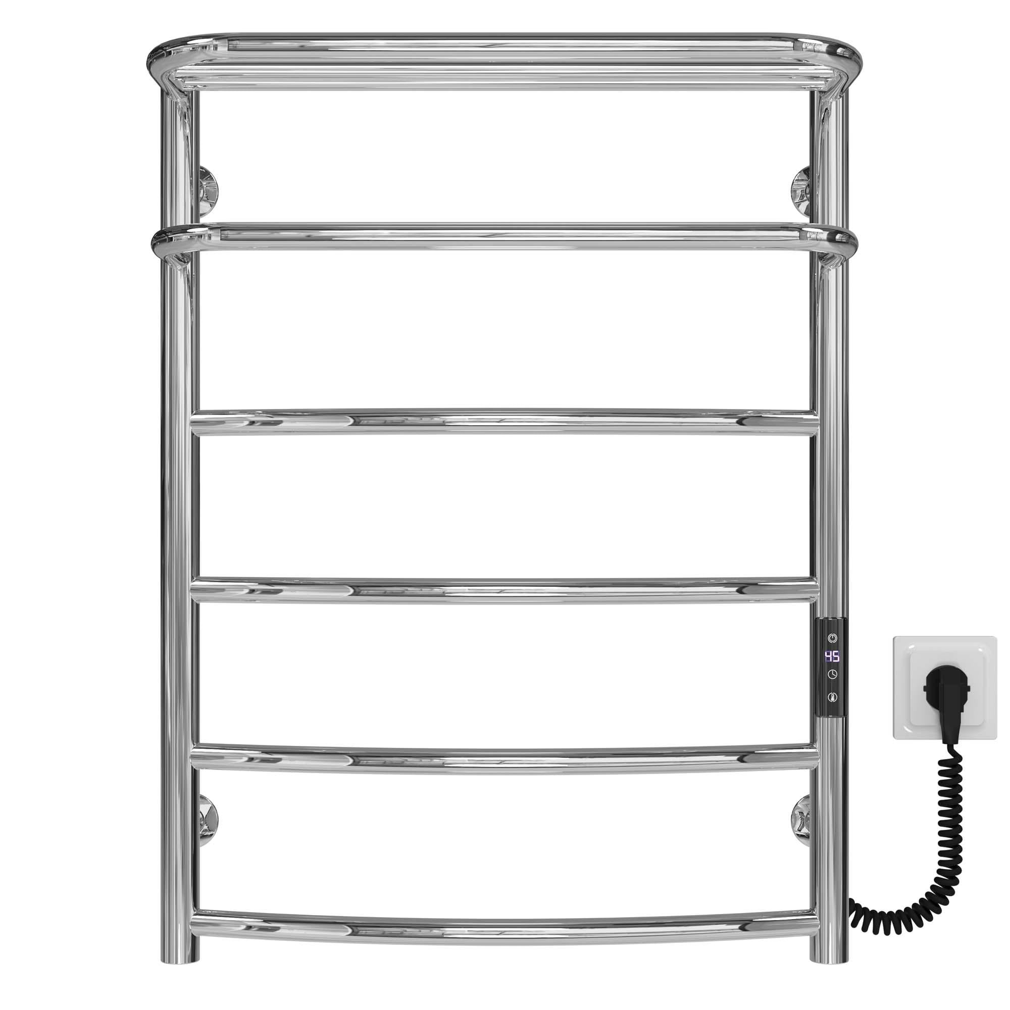 Рушникосушарка електрична Deffi Отель П6 JD03 праве підключення нержавіюча сталь 500x700 мм Хром (C.OD.70.50.6.E.C.R.1)