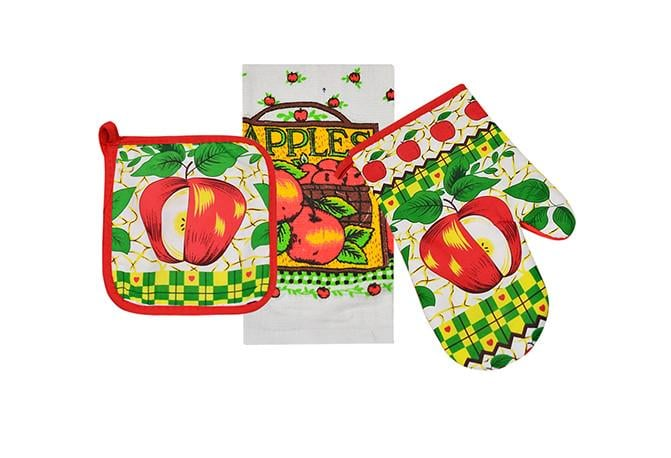 Кухонний набір рукавичка/прихватка/рушник 30х19 см 3 пр. (AN0138297) Кухонний набір рукавичка/прихватка/рушник 30х19 см 3 пр. (AN0138297)