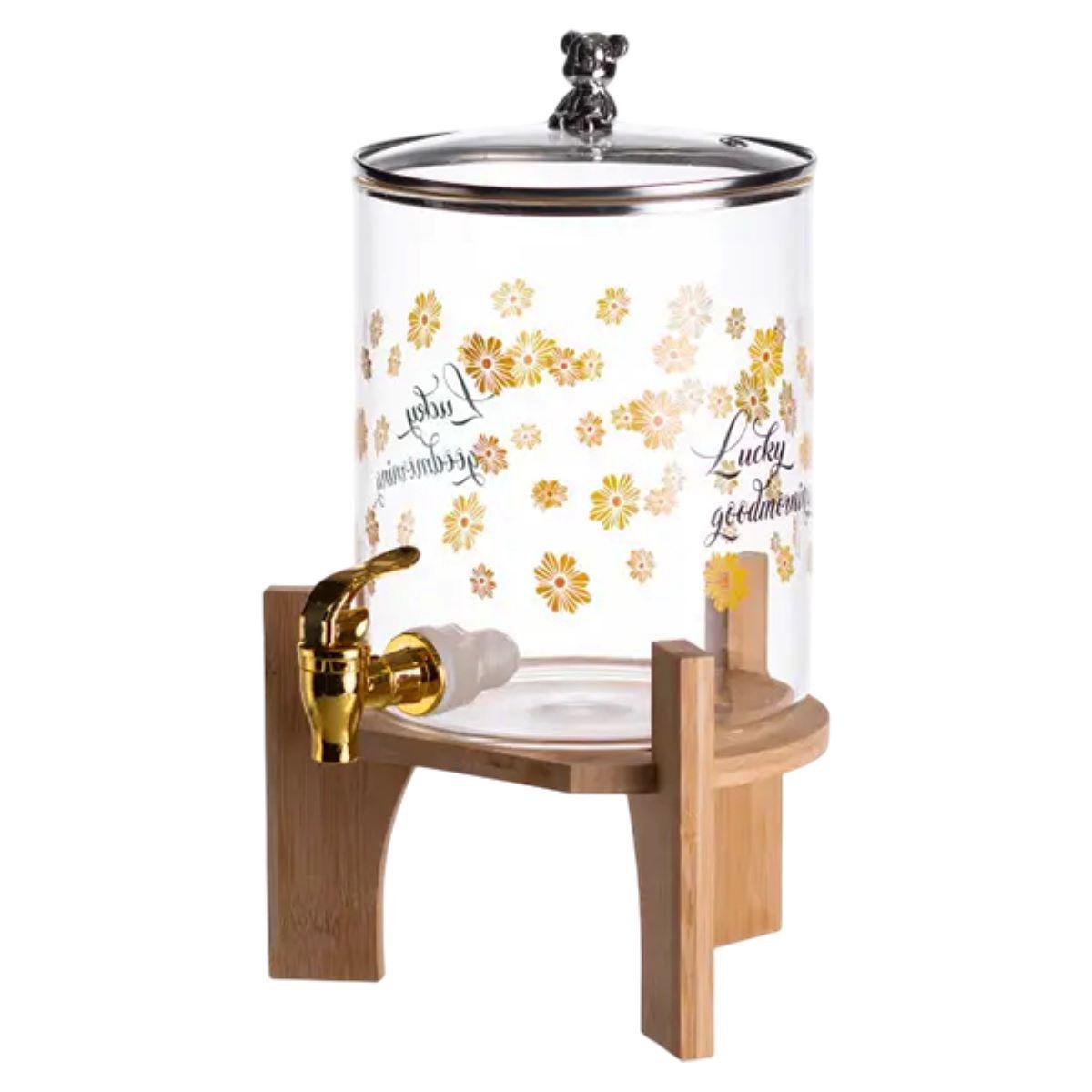 Кувшин с краном на деревянной подставке 3,6 л - фото 3