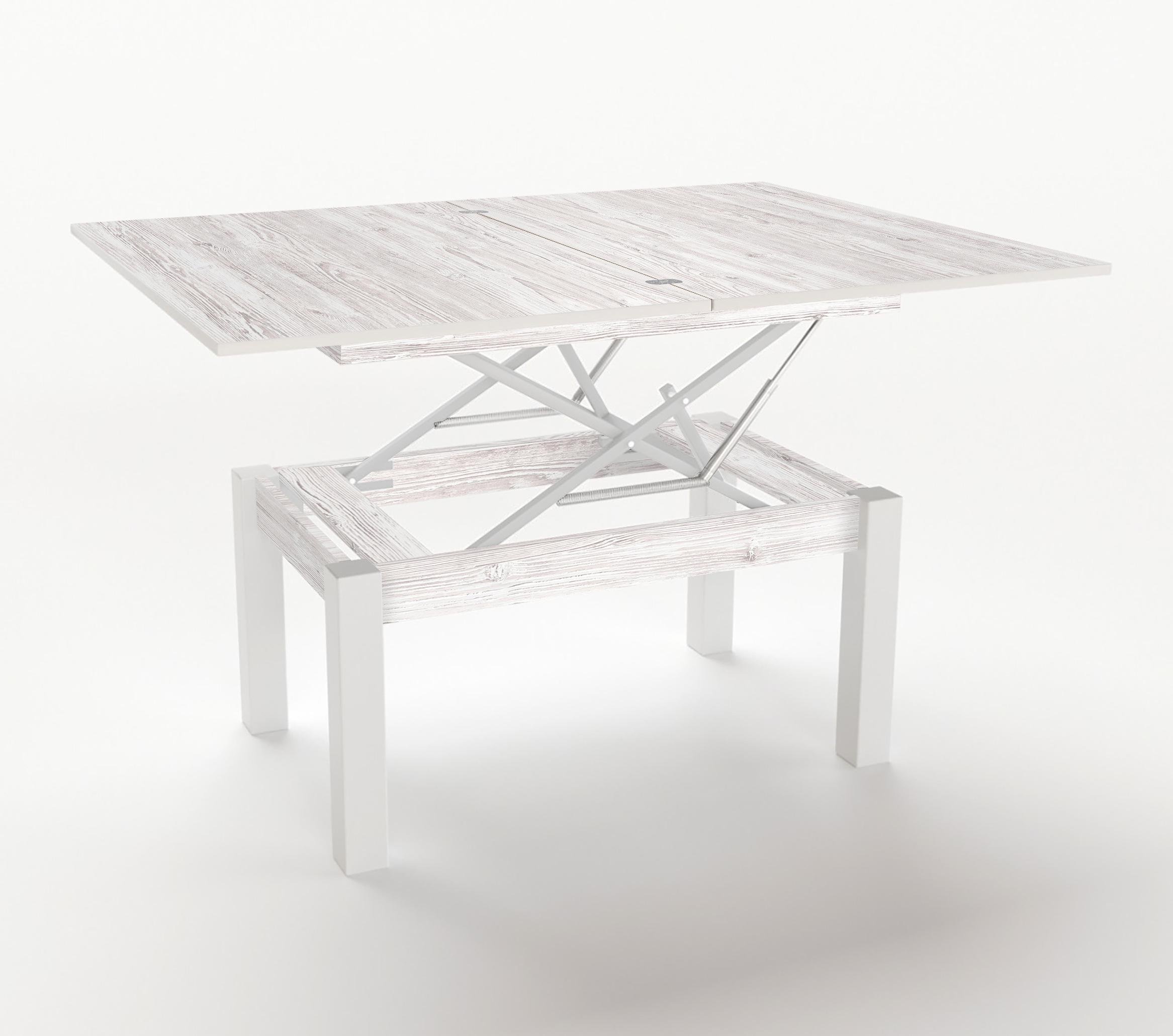 Журнальный стол-трансформер Fusion furniture Флай аляска WL/Белый - фото 2