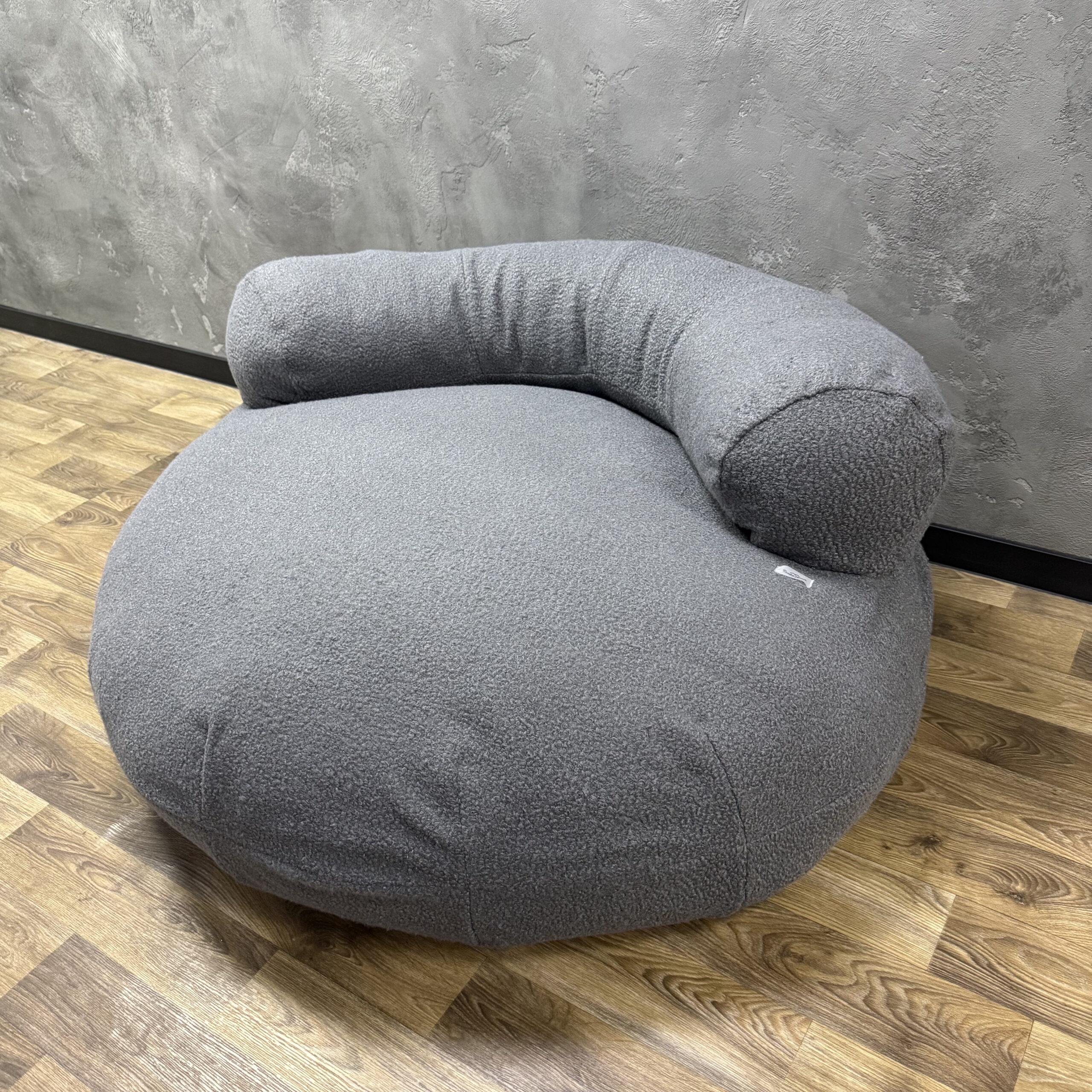 Бескаркасное кресло Comfort Home меховое букле Ø120 см