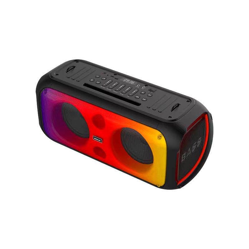 Портативная колонка BKK B65 с RGB подсветкой 2x60W Black (f6356745)