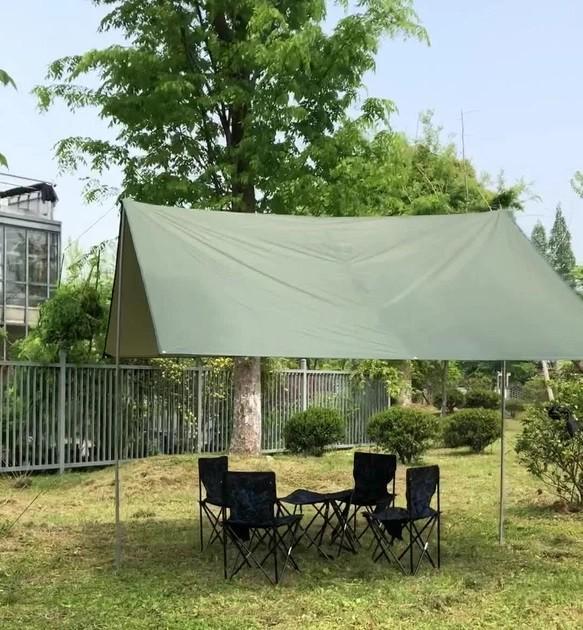 Тент туристичний Canvas S водонепроникний 3x4 м Темно-зелений (HP050461) - фото 3 Тент туристичний Canvas S водонепроникний 3x4 м Темно-зелений (HP050461) - фото 3