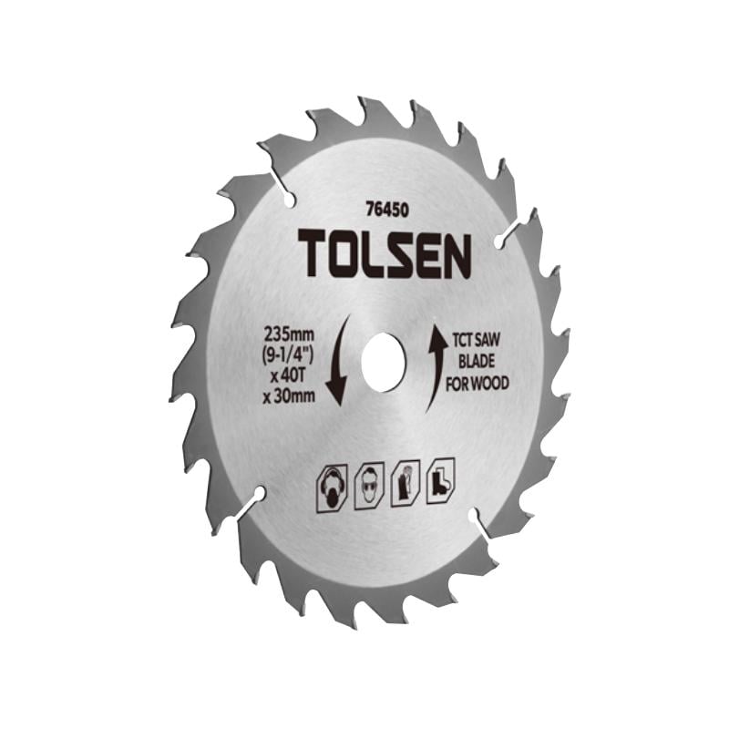 Диск пиляльный по дереву Tolsen 76450 сталь 235 мм 40 зубов (35004917)