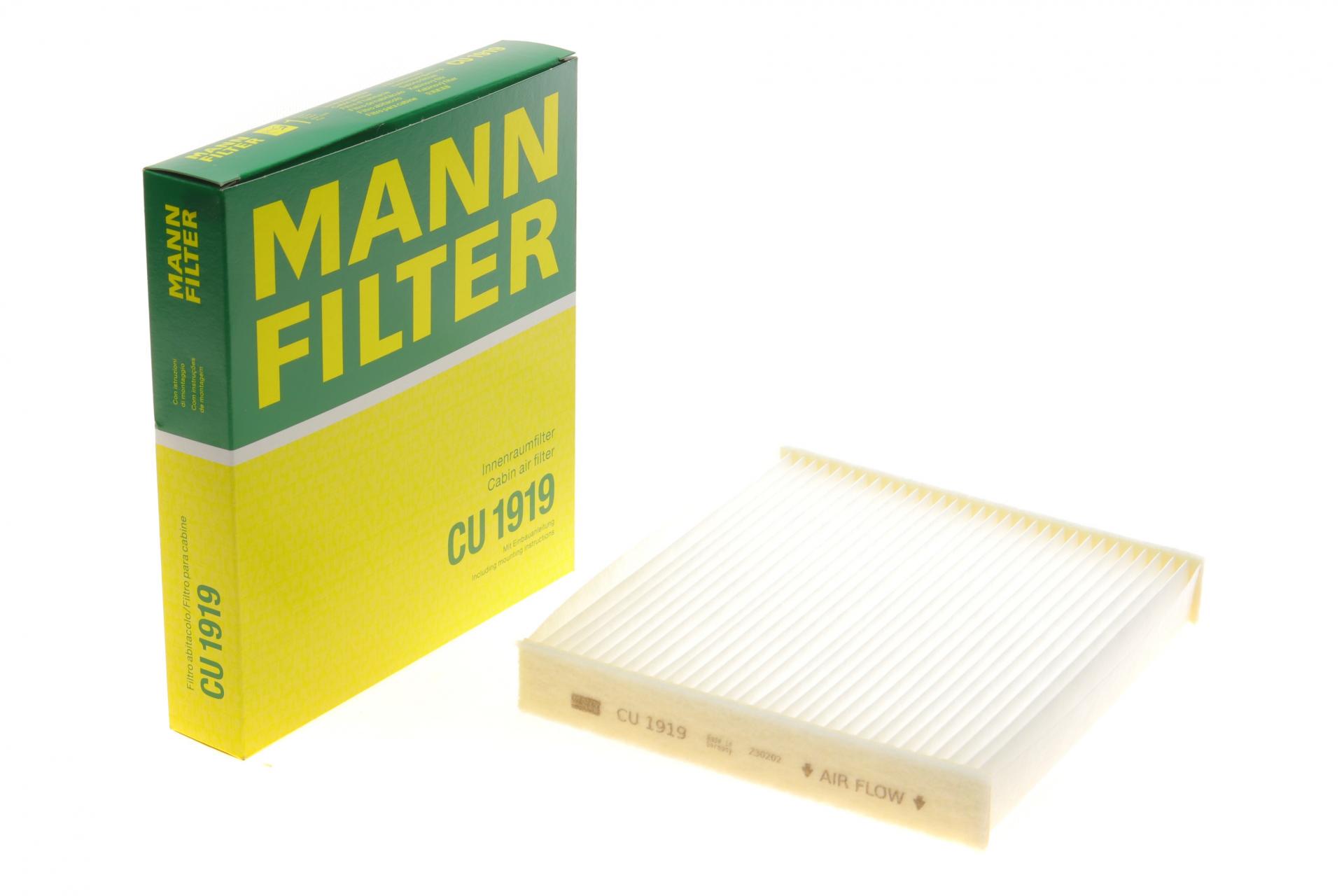 Фильтр салона Mann-Filter для (LAnd Rover Discovery 16-/Range Rover 13-/Lexus ES/RX 12-/Toyota Camry/Corolla/Rav4 06- (CU 1919) Фильтр салона Mann-Filter для (LAnd Rover Discovery 16-/Range Rover 13-/Lexus ES/RX 12-/Toyota Camry/Corolla/Rav4 06- (CU 1919)