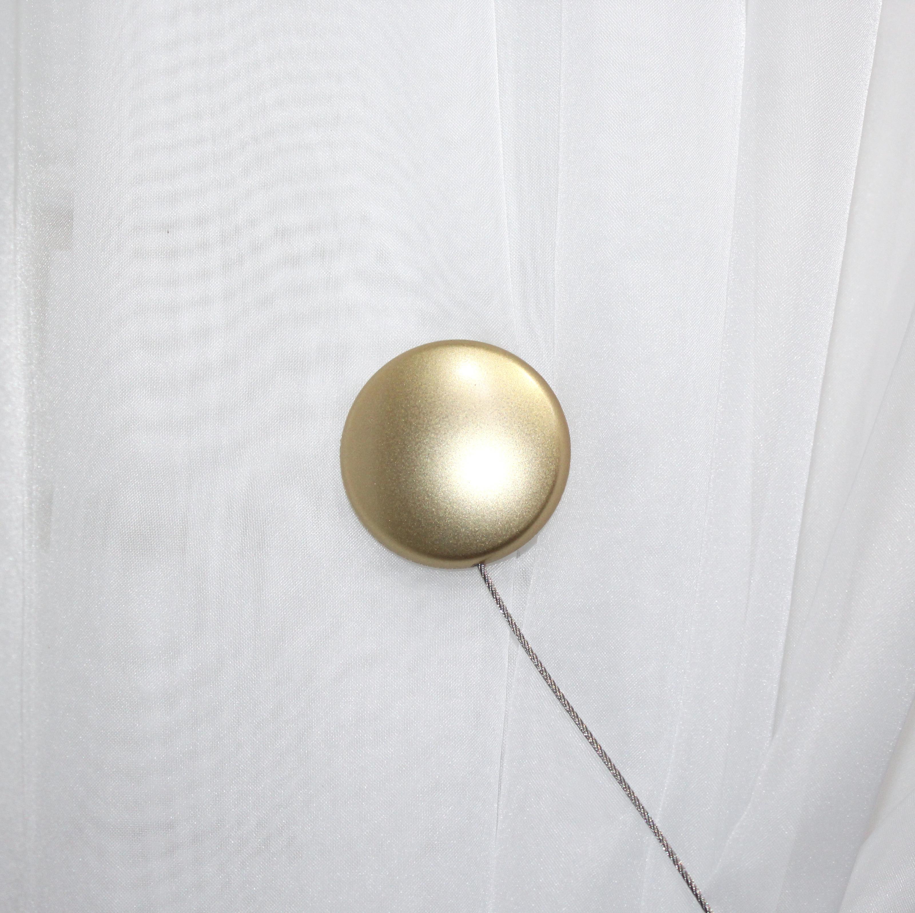 Магниты для штор и гардин Круг 125 м 2 шт. Золотой (81-036)