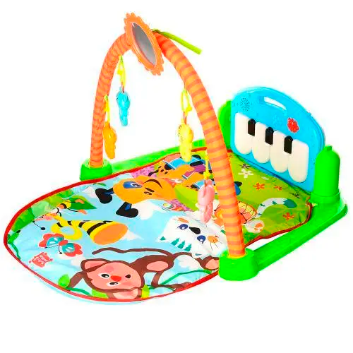 Коврик развивающий для младенца Bambi Обезьянка 84х50 см Голубой (63-75-HX9124-25-26A)