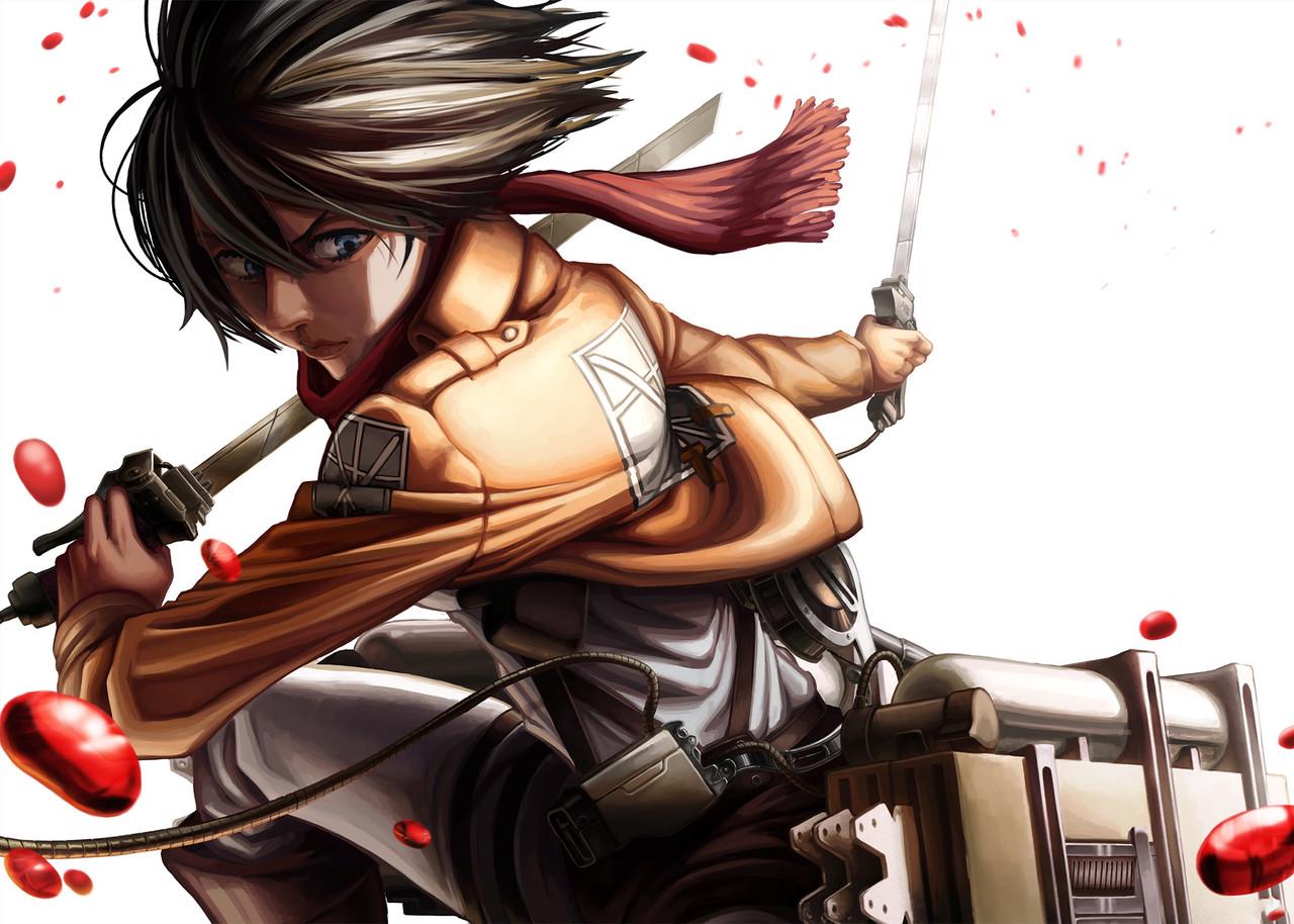 Картина постер Gee! Attack on Titan Атака титанов эрен 60x40 см AT 09.005